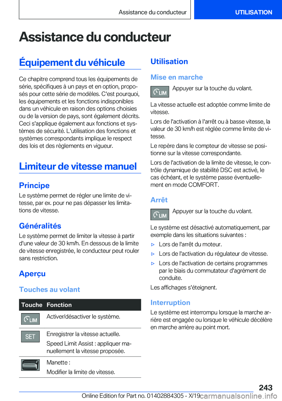 BMW 8 SERIES GRAN COUPE 2020  Notices Demploi (in French) �A�s�s�i�s�t�a�n�c�e��d�u��c�o�n�d�u�c�t�e�u�r�