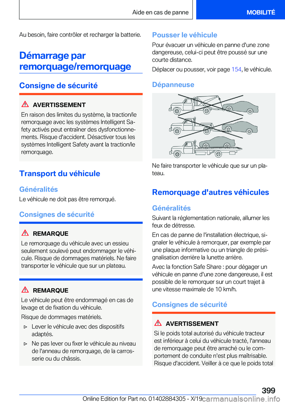 BMW 8 SERIES GRAN COUPE 2020  Notices Demploi (in French) �A�u��b�e�s�o�i�n�,��f�a�i�r�e��c�o�n�t�r�
