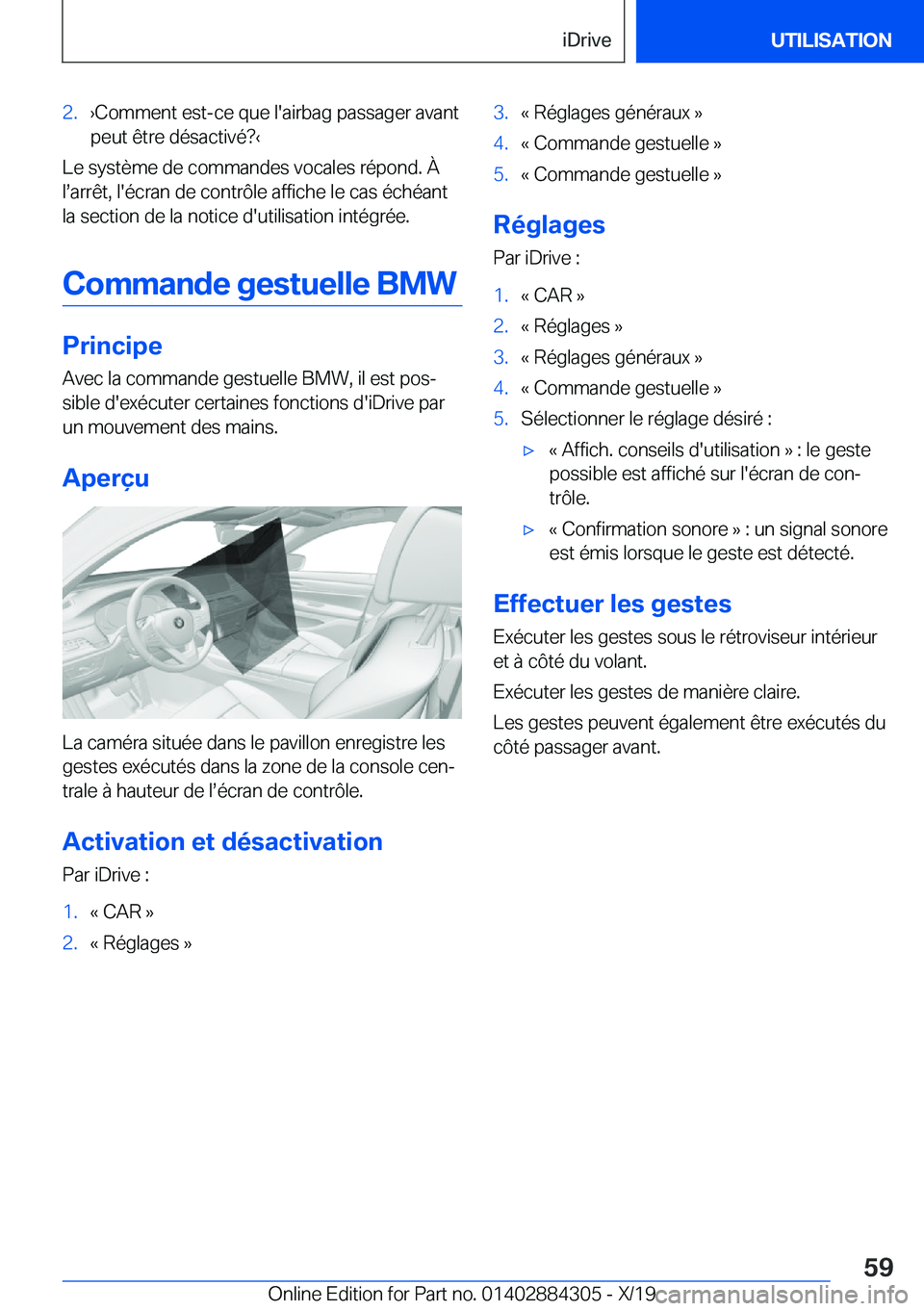 BMW 8 SERIES GRAN COUPE 2020  Notices Demploi (in French) �2�.