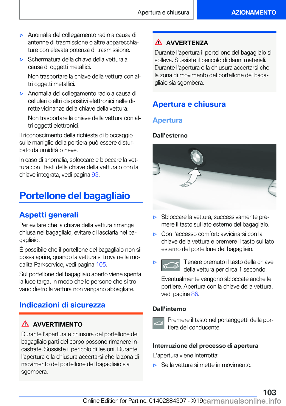 BMW 8 SERIES GRAN COUPE 2020  Libretti Di Uso E manutenzione (in Italian) 'x�A�n�o�m�a�l�i�a��d�e�l��c�o�l�l�e�g�a�m�e�n�t�o��r�a�d�i�o��a��c�a�u�s�a��d�i
�a�n�t�e�n�n�e��d�i��t�r�a�s�m�i�s�s�i�o�n�e��o��a�l�t�r�e��a�p�p�a�r�e�c�c�h�i�aª
�t�u�r�e��c�o�n��