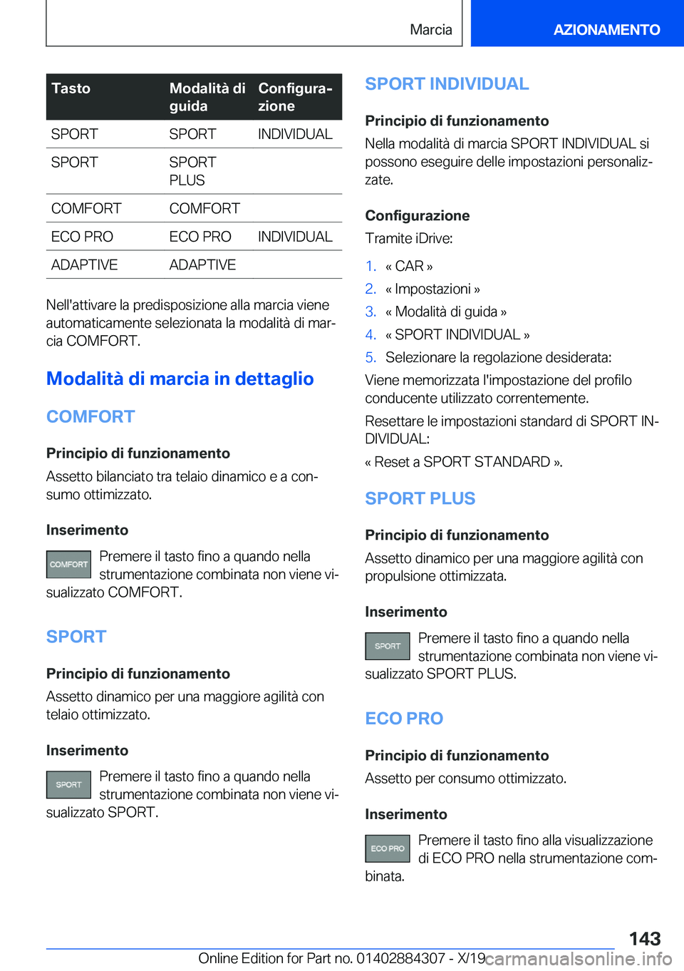 BMW 8 SERIES GRAN COUPE 2020  Libretti Di Uso E manutenzione (in Italian) �T�a�s�t�o�M�o�d�a�l�i�t�