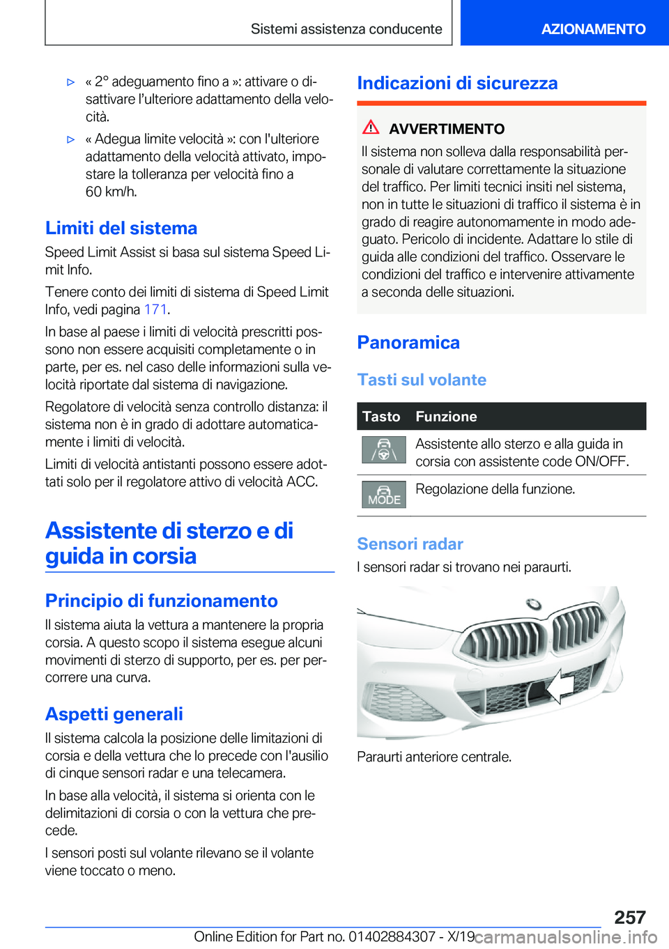 BMW 8 SERIES GRAN COUPE 2020  Libretti Di Uso E manutenzione (in Italian) 'x�«��2�p��a�d�e�g�u�a�m�e�n�t�o��f�i�n�o��a��{�:��a�t�t�i�v�a�r�e��o��d�iª
�s�a�t�t�i�v�a�r�e��ls�u�l�t�e�r�i�o�r�e��a�d�a�t�t�a�m�e�n�t�o��d�e�l�l�a��v�e�l�oª
�c�i�t�