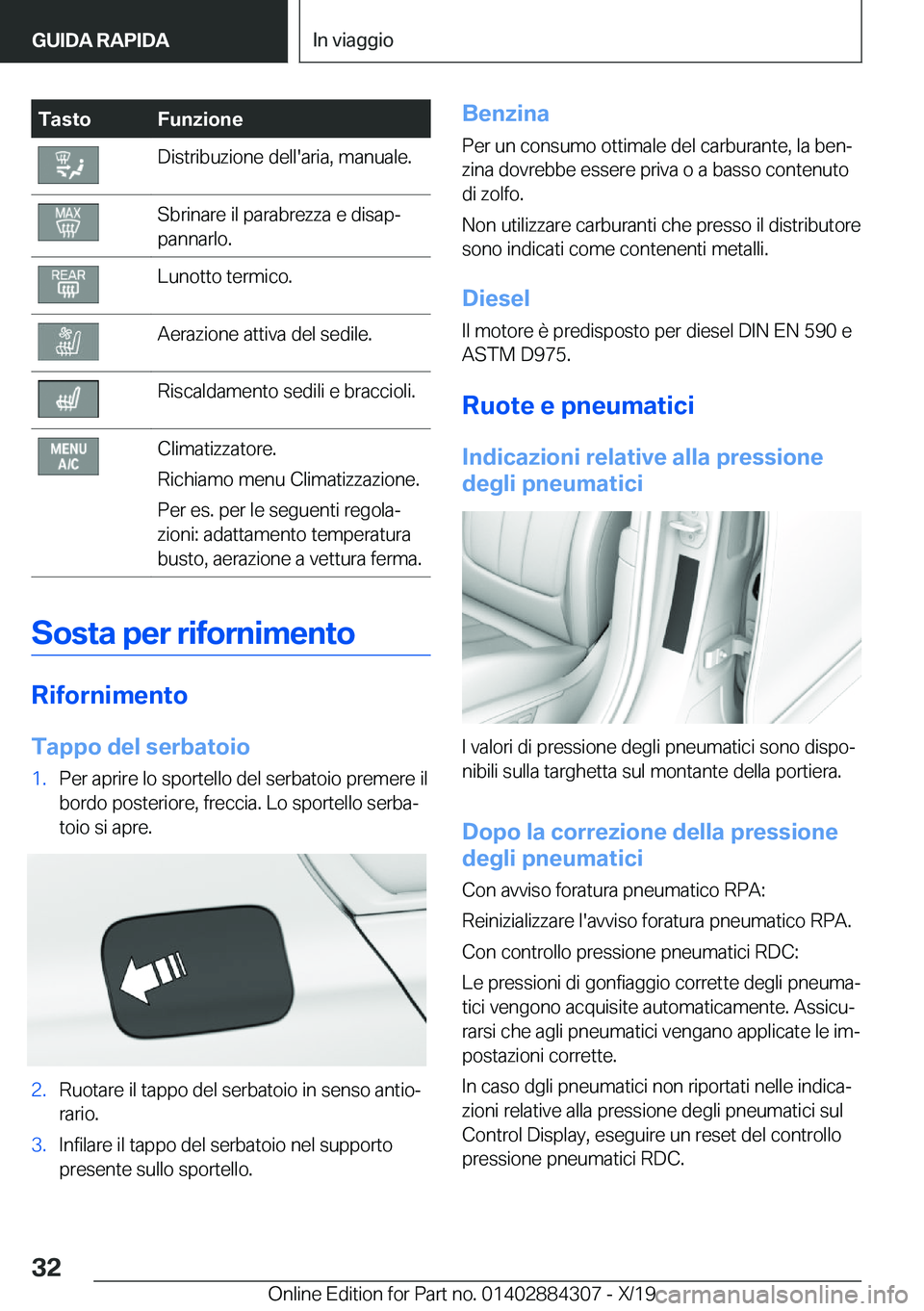 BMW 8 SERIES GRAN COUPE 2020  Libretti Di Uso E manutenzione (in Italian) �T�a�s�t�o�F�u�n�z�i�o�n�e�D�i�s�t�r�i�b�u�z�i�o�n�e��d�e�l�l�'�a�r�i�a�,��m�a�n�u�a�l�e�.�S�b�r�i�n�a�r�e��i�l��p�a�r�a�b�r�e�z�z�a��e��d�i�s�a�pª
�p�a�n�n�a�r�l�o�.�L�u�n�o�t�t�o��t�e�r