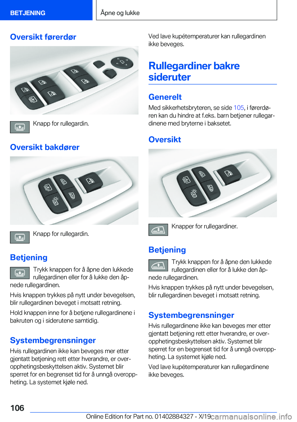 BMW 8 SERIES GRAN COUPE 2020  InstruksjonsbØker (in Norwegian) �O�v�e�r�s�i�k�t��f�