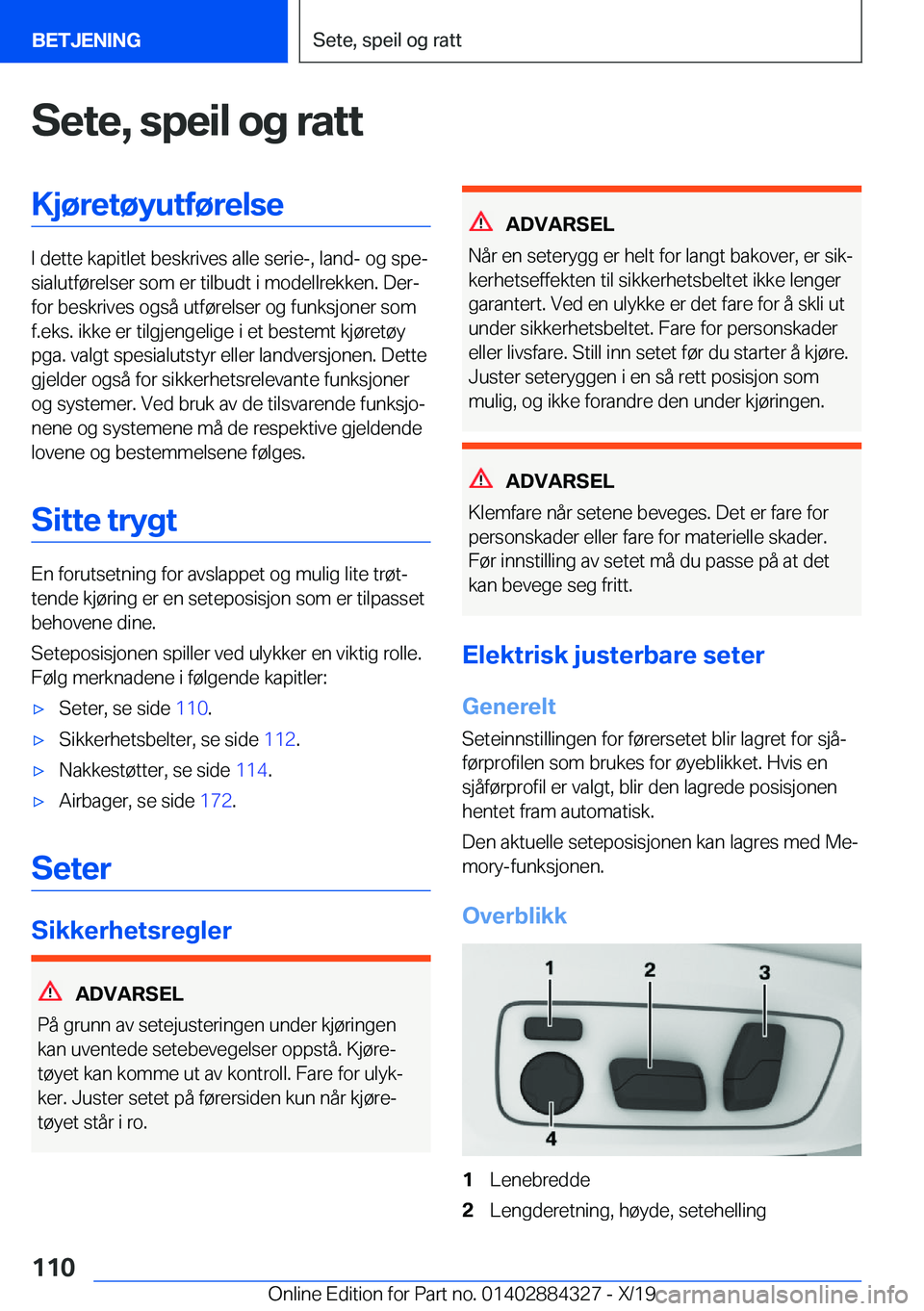 BMW 8 SERIES GRAN COUPE 2020  InstruksjonsbØker (in Norwegian) �S�e�t�e�,��s�p�e�i�l��o�g��r�a�t�t�K�j�