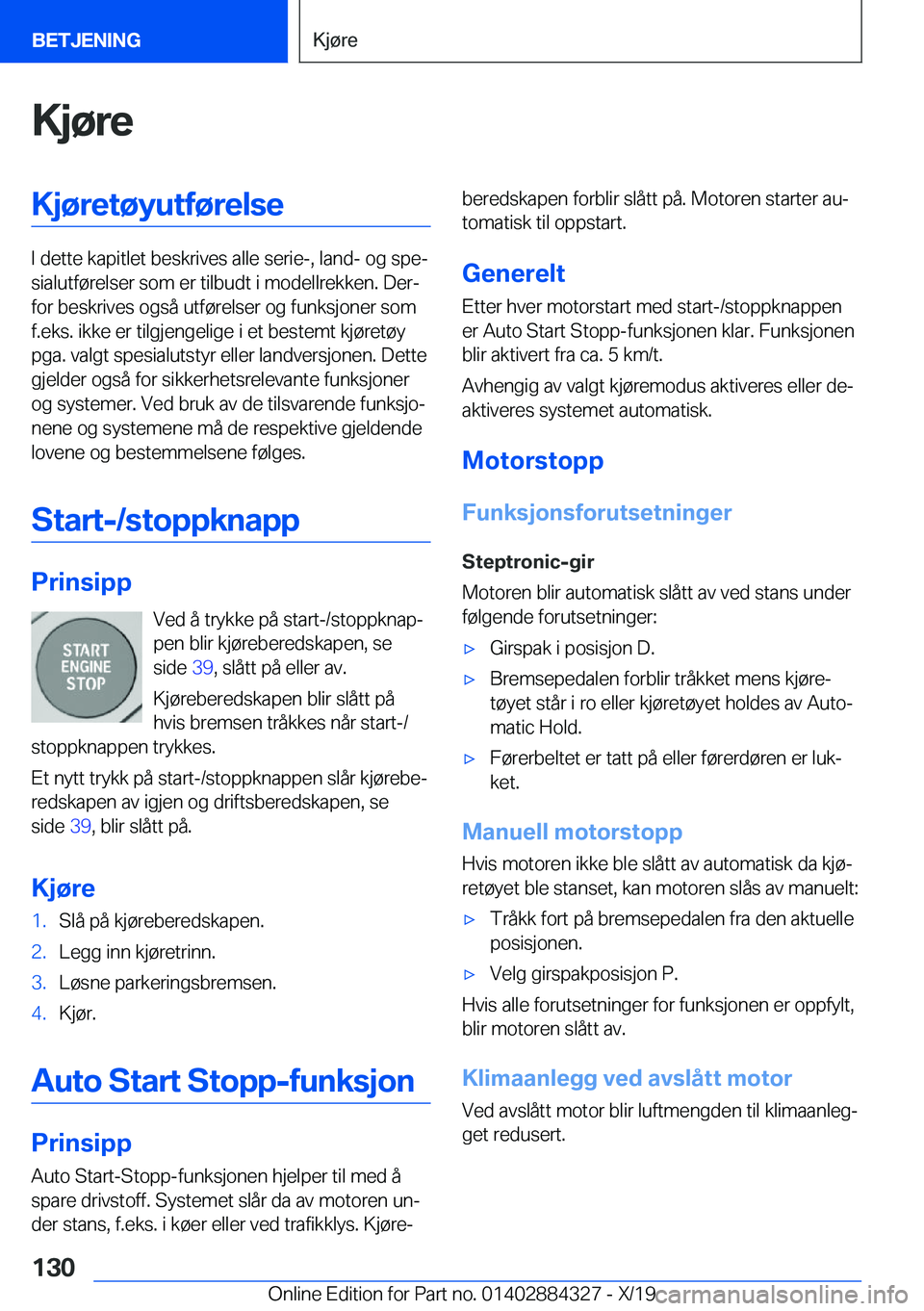 BMW 8 SERIES GRAN COUPE 2020  InstruksjonsbØker (in Norwegian) �K�j�