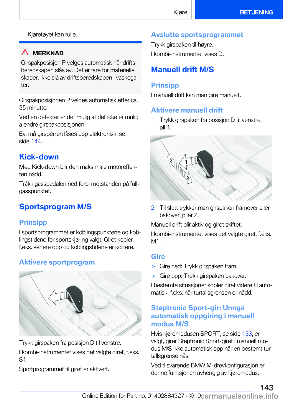 BMW 8 SERIES GRAN COUPE 2020  InstruksjonsbØker (in Norwegian) �K�j�