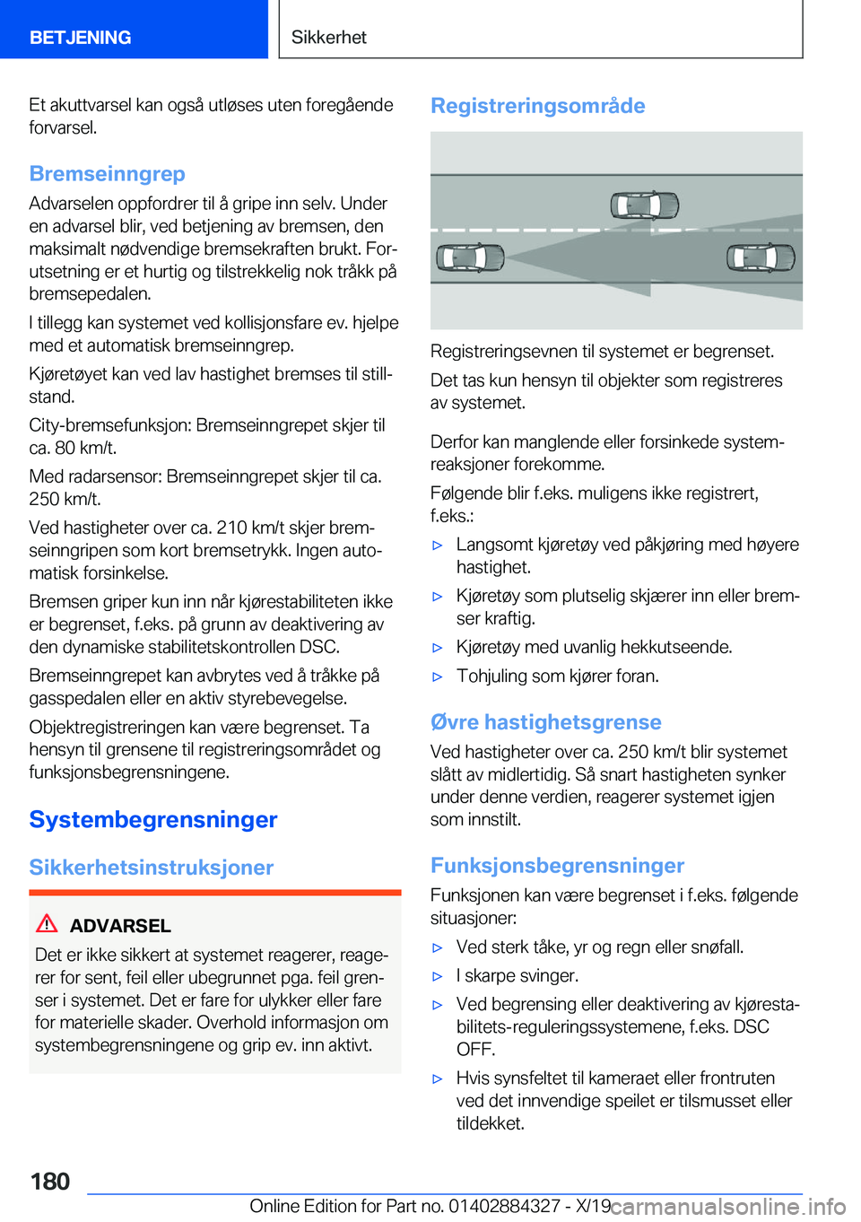 BMW 8 SERIES GRAN COUPE 2020  InstruksjonsbØker (in Norwegian) �E�t��a�k�u�t�t�v�a�r�s�e�l��k�a�n��o�g�s�å��u�t�l�