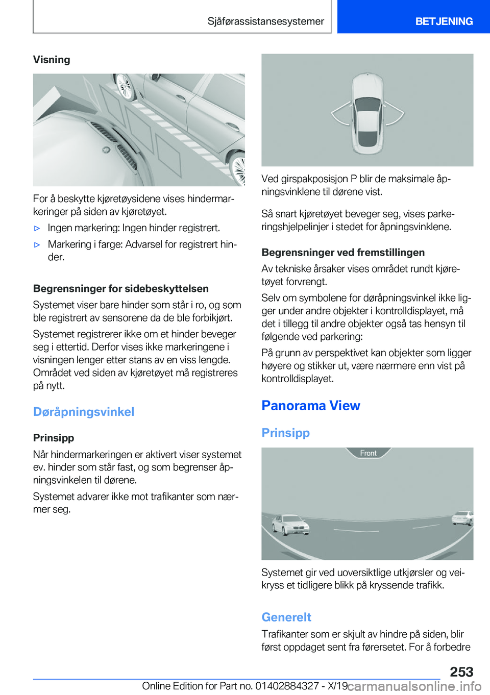 BMW 8 SERIES GRAN COUPE 2020  InstruksjonsbØker (in Norwegian) �V�i�s�n�i�n�g
�F�o�r��å��b�e�s�k�y�t�t�e��k�j�