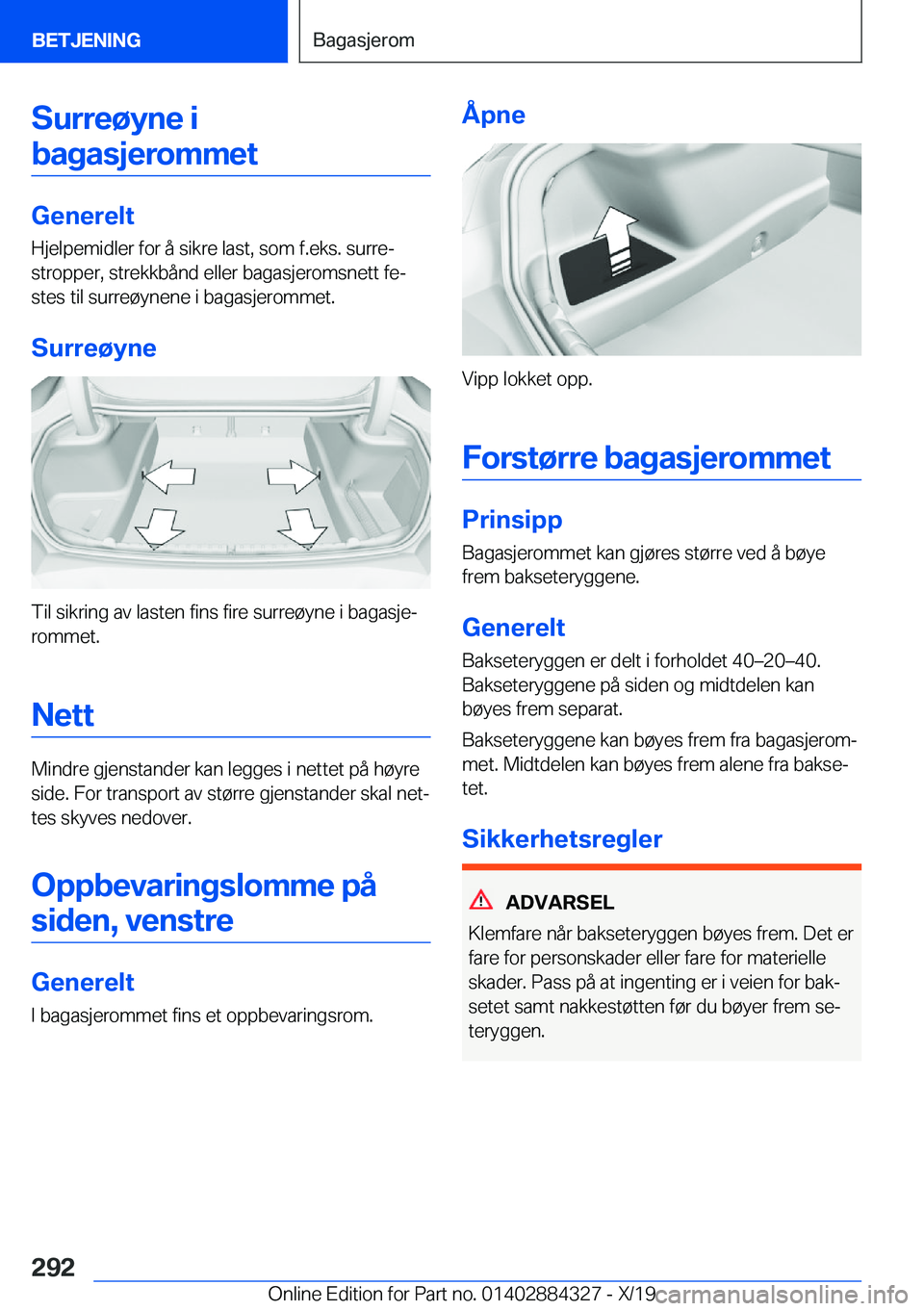 BMW 8 SERIES GRAN COUPE 2020  InstruksjonsbØker (in Norwegian) �S�u�r�r�e�