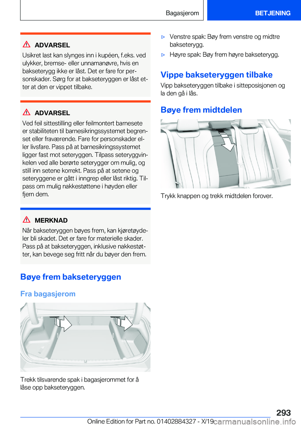 BMW 8 SERIES GRAN COUPE 2020  InstruksjonsbØker (in Norwegian) �A�D�V�A�R�S�E�L
�U�s�i�k�r�e�t��l�a�s�t��k�a�n��s�l�y�n�g�e�s��i�n�n��i��k�u�p�