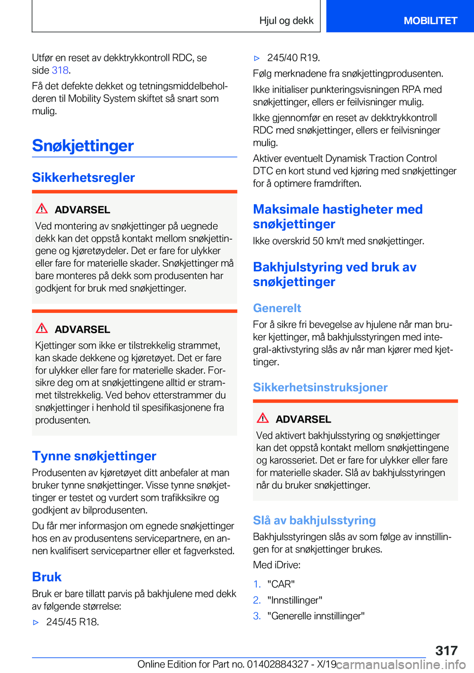 BMW 8 SERIES GRAN COUPE 2020  InstruksjonsbØker (in Norwegian) �U�t�f�