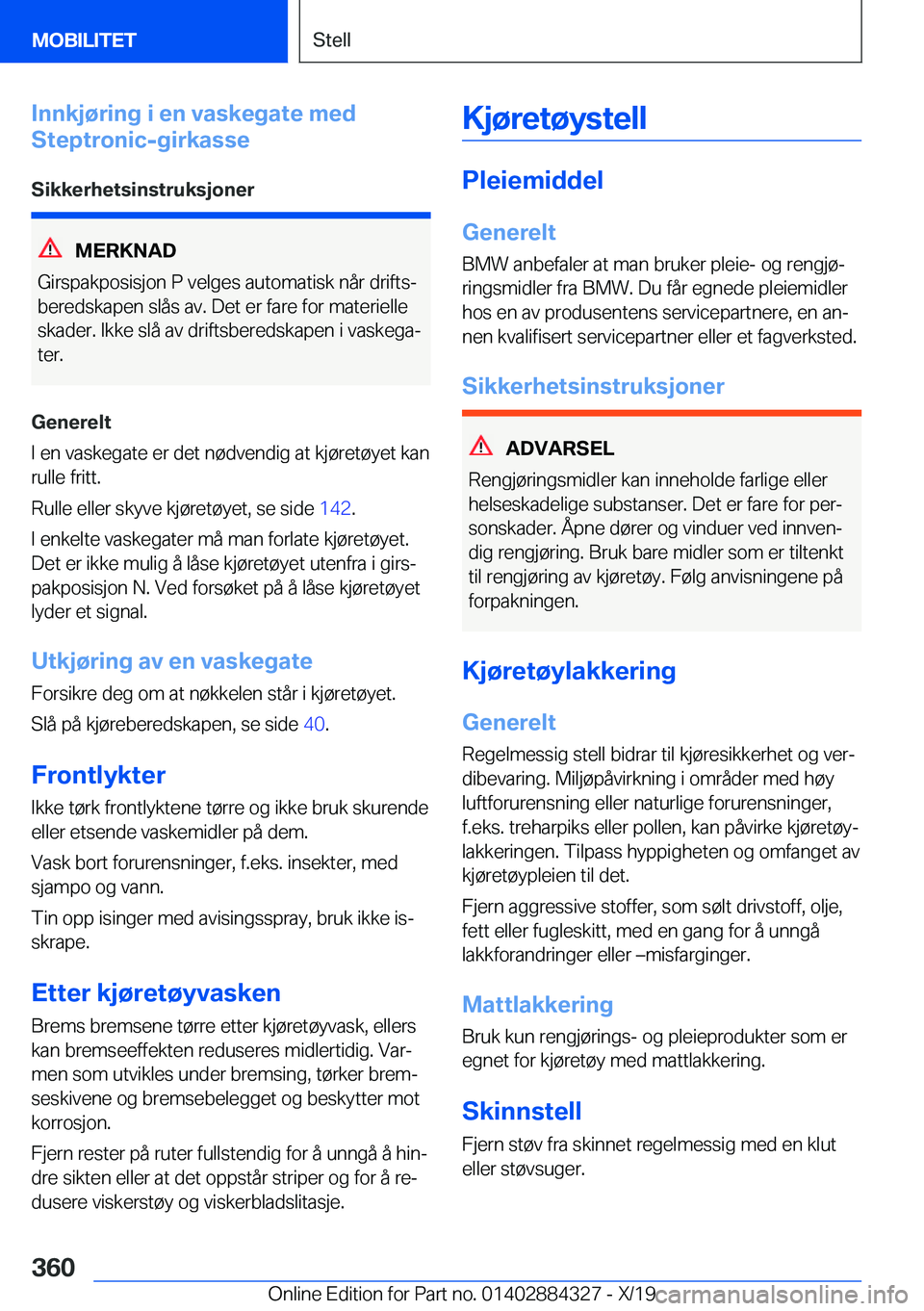 BMW 8 SERIES GRAN COUPE 2020  InstruksjonsbØker (in Norwegian) �I�n�n�k�j�