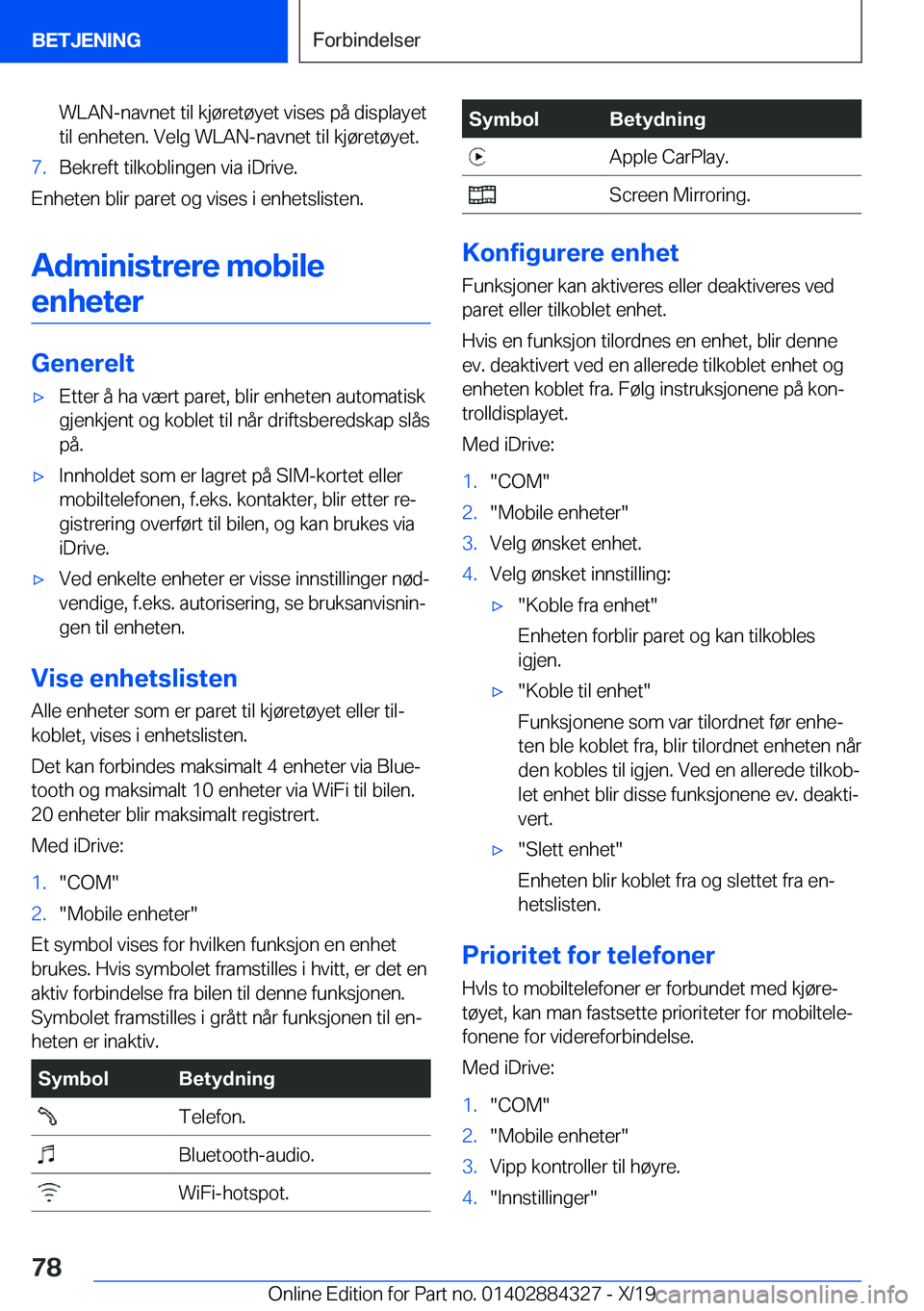 BMW 8 SERIES GRAN COUPE 2020  InstruksjonsbØker (in Norwegian) �W�L�A�N�-�n�a�v�n�e�t��t�i�l��k�j�