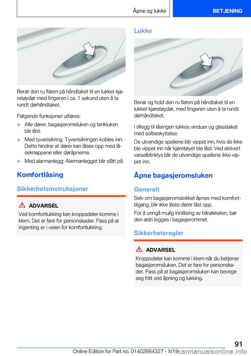 BMW 8 SERIES GRAN COUPE 2020  InstruksjonsbØker (in Norwegian) �B�e�r�