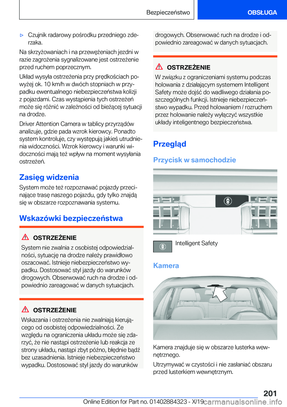 BMW 8 SERIES GRAN COUPE 2020  Instrukcja obsługi (in Polish) 'x�C�z�u�j�n�i�k��r�a�d�a�r�o�w�y��p�o�r�o�d�k�u��p�r�z�e�d�n�i�e�g�o��z�d�ej�r�z�a�k�a�.
�N�a��s�k�r�z�y9�o�w�a�n�i�a�c�h��i��n�a��p�r�z�e�w�
