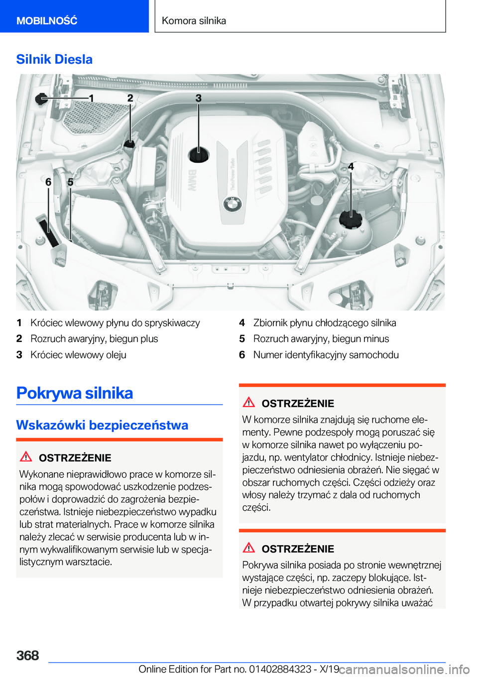 BMW 8 SERIES GRAN COUPE 2020  Instrukcja obsługi (in Polish) �S�i�l�n�i�k��D�i�e�s�l�a�1�K�r�
