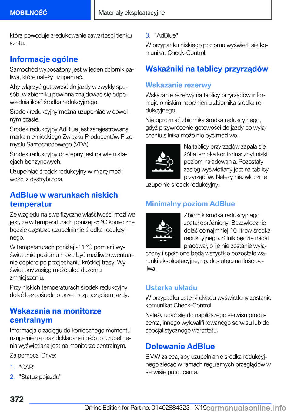 BMW 8 SERIES GRAN COUPE 2020  Instrukcja obsługi (in Polish) �k�t�