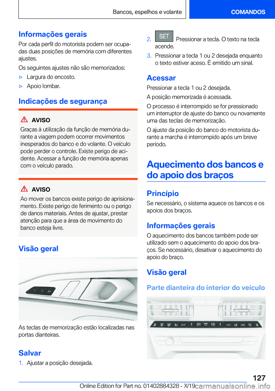 BMW 8 SERIES GRAN COUPE 2020  Manual do condutor (in Portuguese) �I�n�f�o�r�m�a�