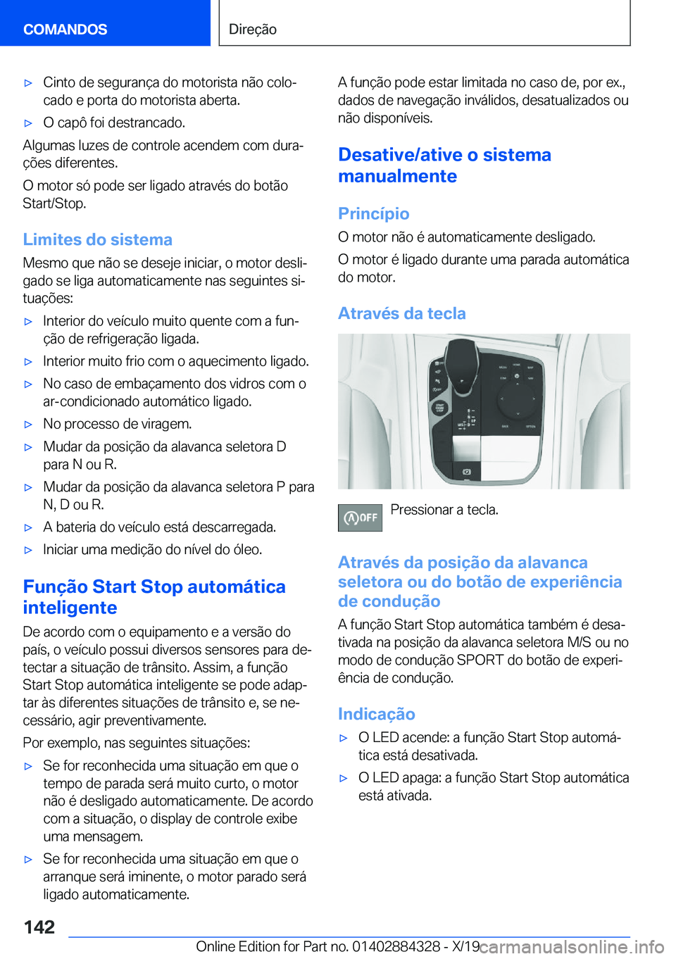 BMW 8 SERIES GRAN COUPE 2020  Manual do condutor (in Portuguese) x�C�i�n�t�o��d�e��s�e�g�u�r�a�n�
