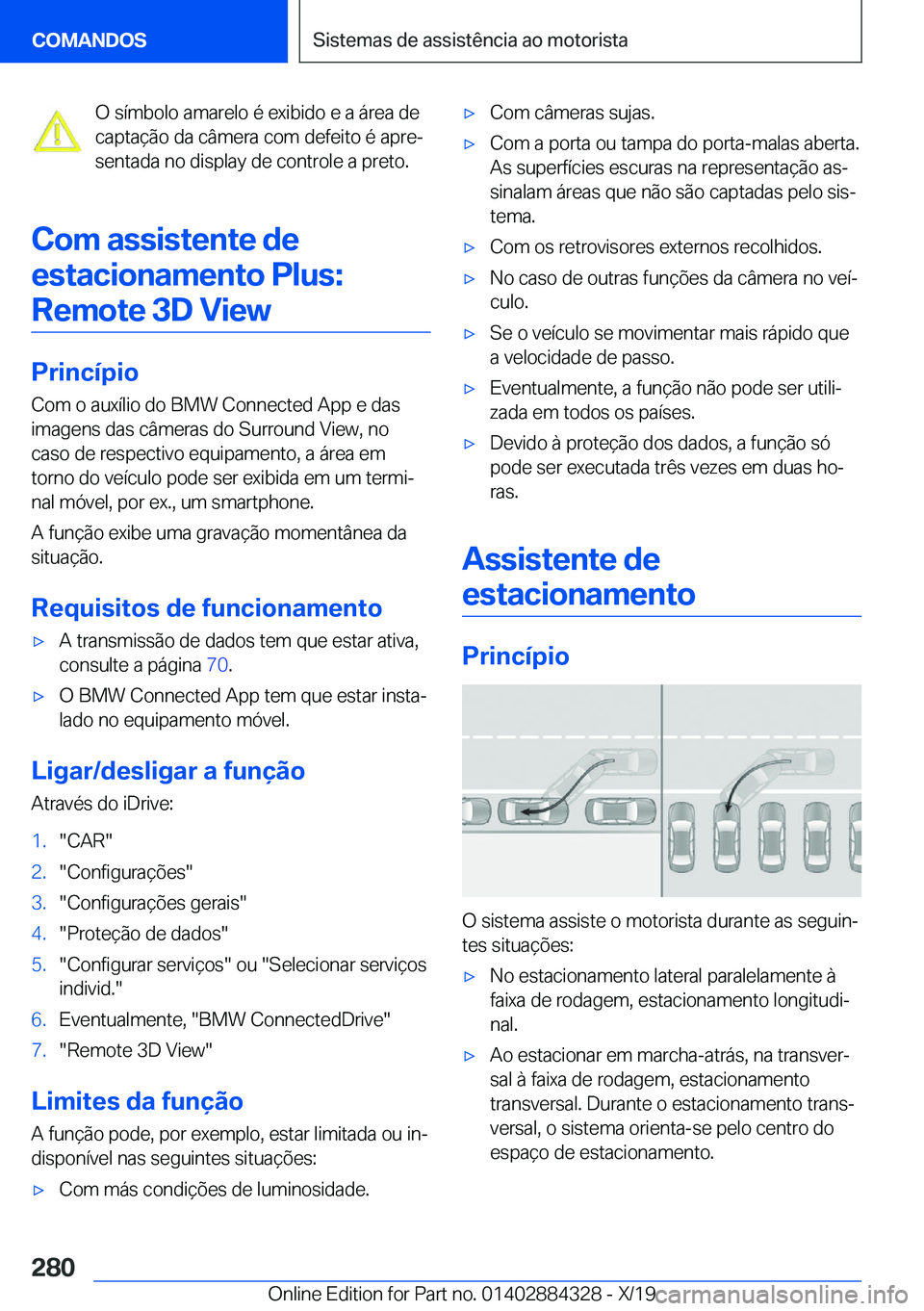 BMW 8 SERIES GRAN COUPE 2020  Manual do condutor (in Portuguese) �O��s�