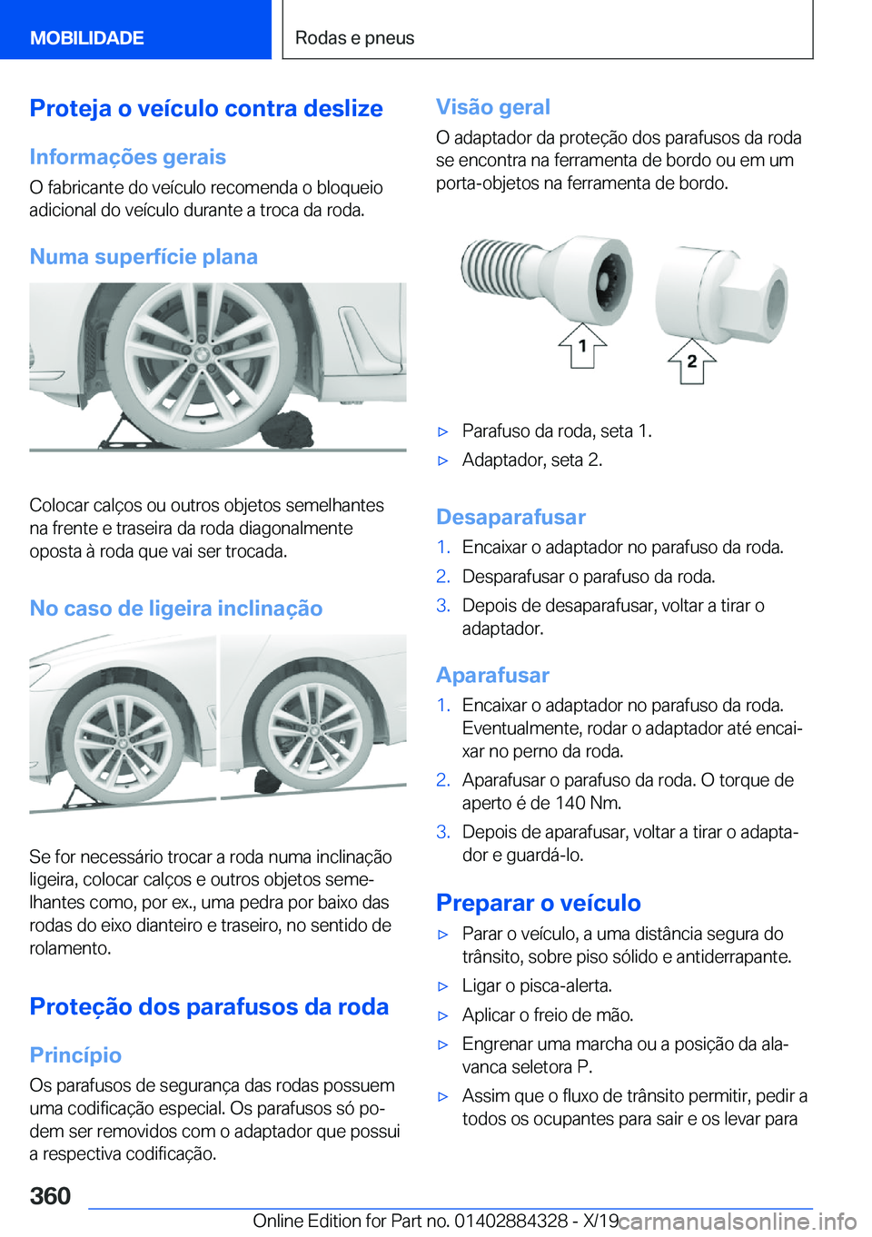 BMW 8 SERIES GRAN COUPE 2020  Manual do condutor (in Portuguese) �P�r�o�t�e�j�a��o��v�e�