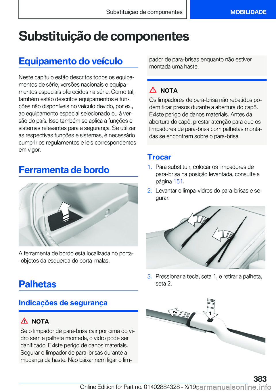 BMW 8 SERIES GRAN COUPE 2020  Manual do condutor (in Portuguese) �S�u�b�s�t�i�t�u�i�