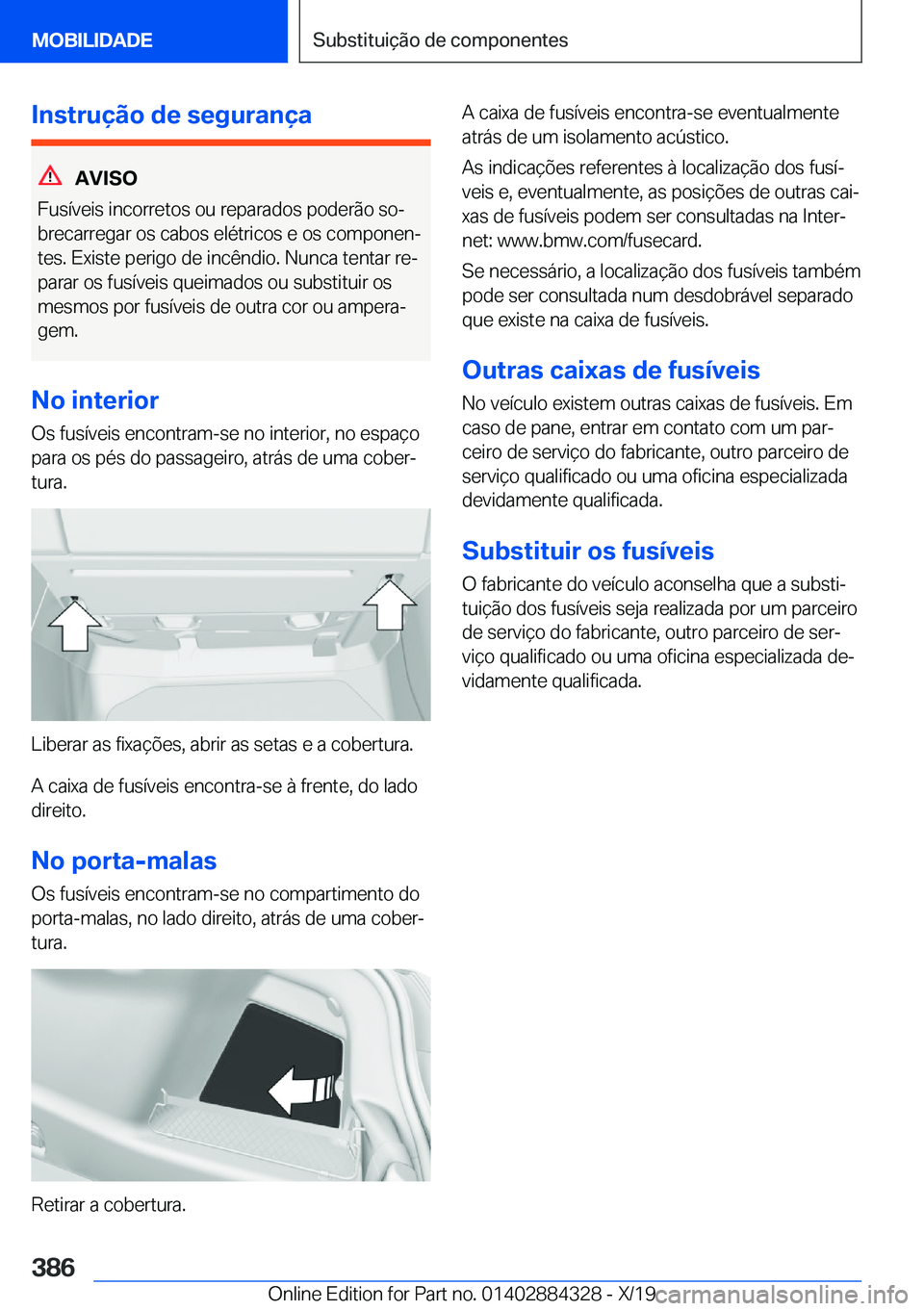 BMW 8 SERIES GRAN COUPE 2020  Manual do condutor (in Portuguese) �I�n�s�t�r�u�