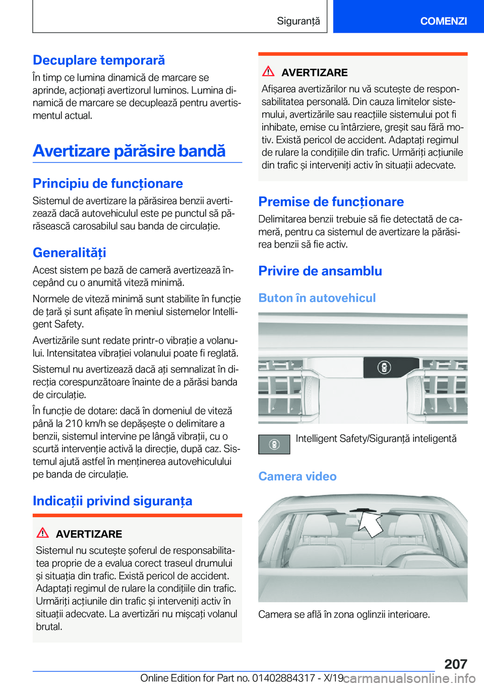 BMW 8 SERIES GRAN COUPE 2020  Ghiduri De Utilizare (in Romanian) �D�e�c�u�p�l�a�r�e��t�e�m�p�o�r�a�r�