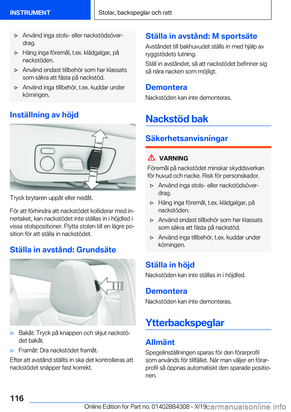 BMW 8 SERIES GRAN COUPE 2020  InstruktionsbÖcker (in Swedish) 'x�A�n�v�ä�n�d��i�n�g�a��s�t�o�l�s�-��e�l�l�e�r��n�a�c�k�s�t�