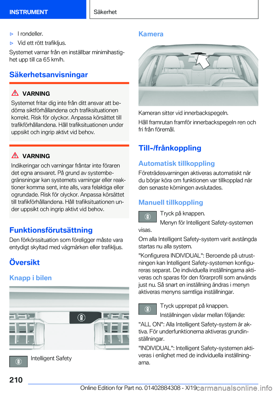 BMW 8 SERIES GRAN COUPE 2020  InstruktionsbÖcker (in Swedish) 'x�I��r�o�n�d�e�l�l�e�r�.'x�V�i�d��e�t�t��r�