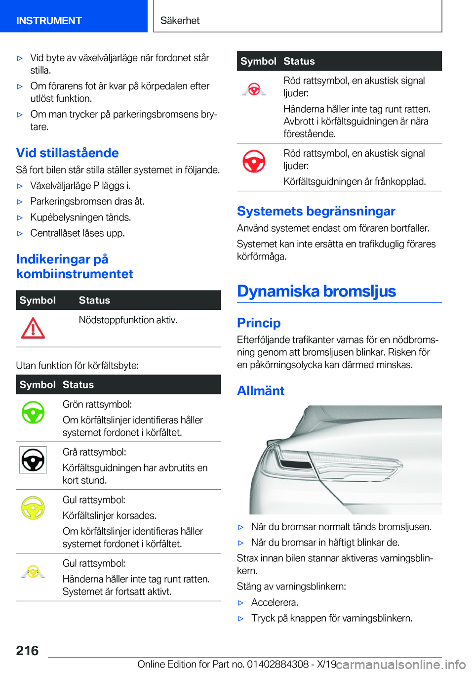 BMW 8 SERIES GRAN COUPE 2020  InstruktionsbÖcker (in Swedish) 'x�V�i�d��b�y�t�e��a�v��v�ä�x�e�l�v�ä�l�j�a�r�l�ä�g�e��n�ä�r��f�o�r�d�o�n�e�t��s�t�å�r
�s�t�i�l�l�a�.'x�O�m��f�