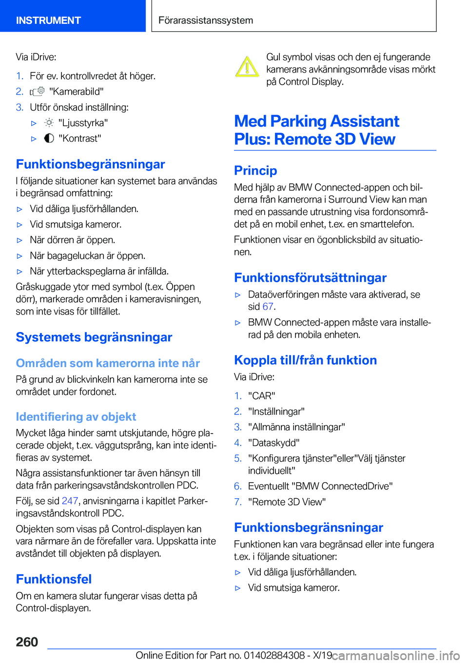 BMW 8 SERIES GRAN COUPE 2020  InstruktionsbÖcker (in Swedish) �V�i�a��i�D�r�i�v�e�:�1�.�F�
