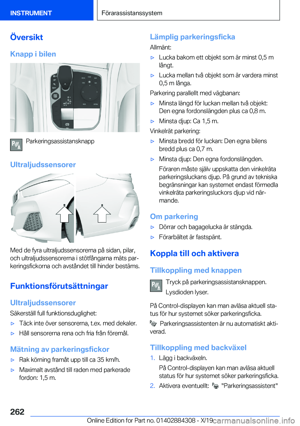 BMW 8 SERIES GRAN COUPE 2020  InstruktionsbÖcker (in Swedish) �