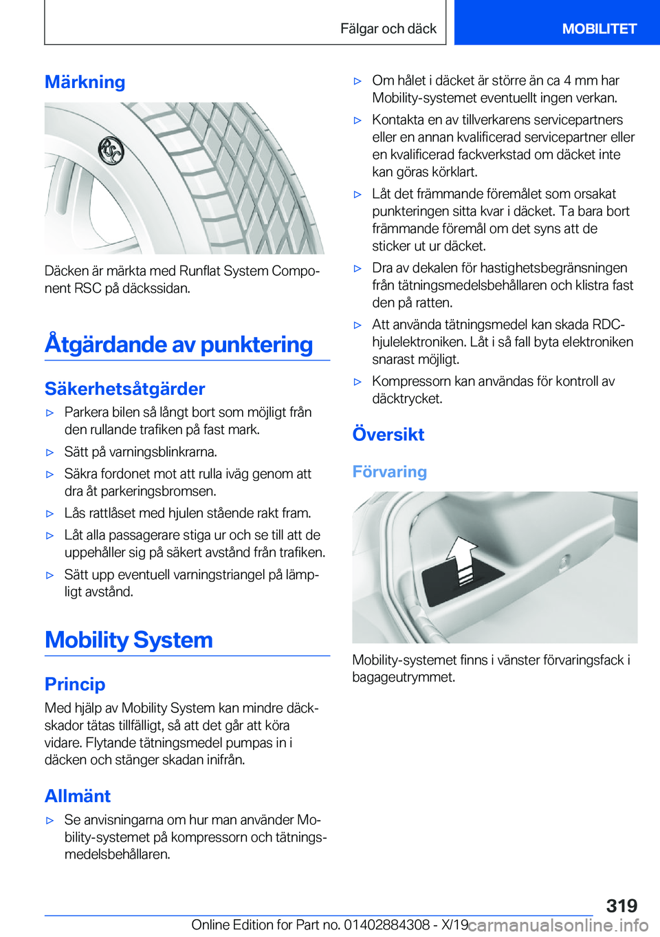 BMW 8 SERIES GRAN COUPE 2020  InstruktionsbÖcker (in Swedish) �M�ä�r�k�n�i�n�g
�D�ä�c�k�e�n��ä�r��m�ä�r�k�t�a��m�e�d��R�u�n�f�l�a�t��S�y�s�t�e�m��C�o�m�p�oj�n�e�n�t��R�S�C��p�å��d�ä�c�k�s�s�i�d�a�n�.
�Å�t�g�ä�r�d�a�n�d�e��a�v��p�u�n�k�t�e�r�i