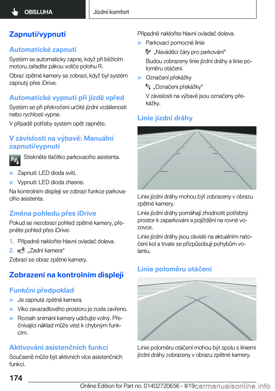 BMW M2 2020  Návod na použití (in Czech) �Z�a�p�n�u�t�