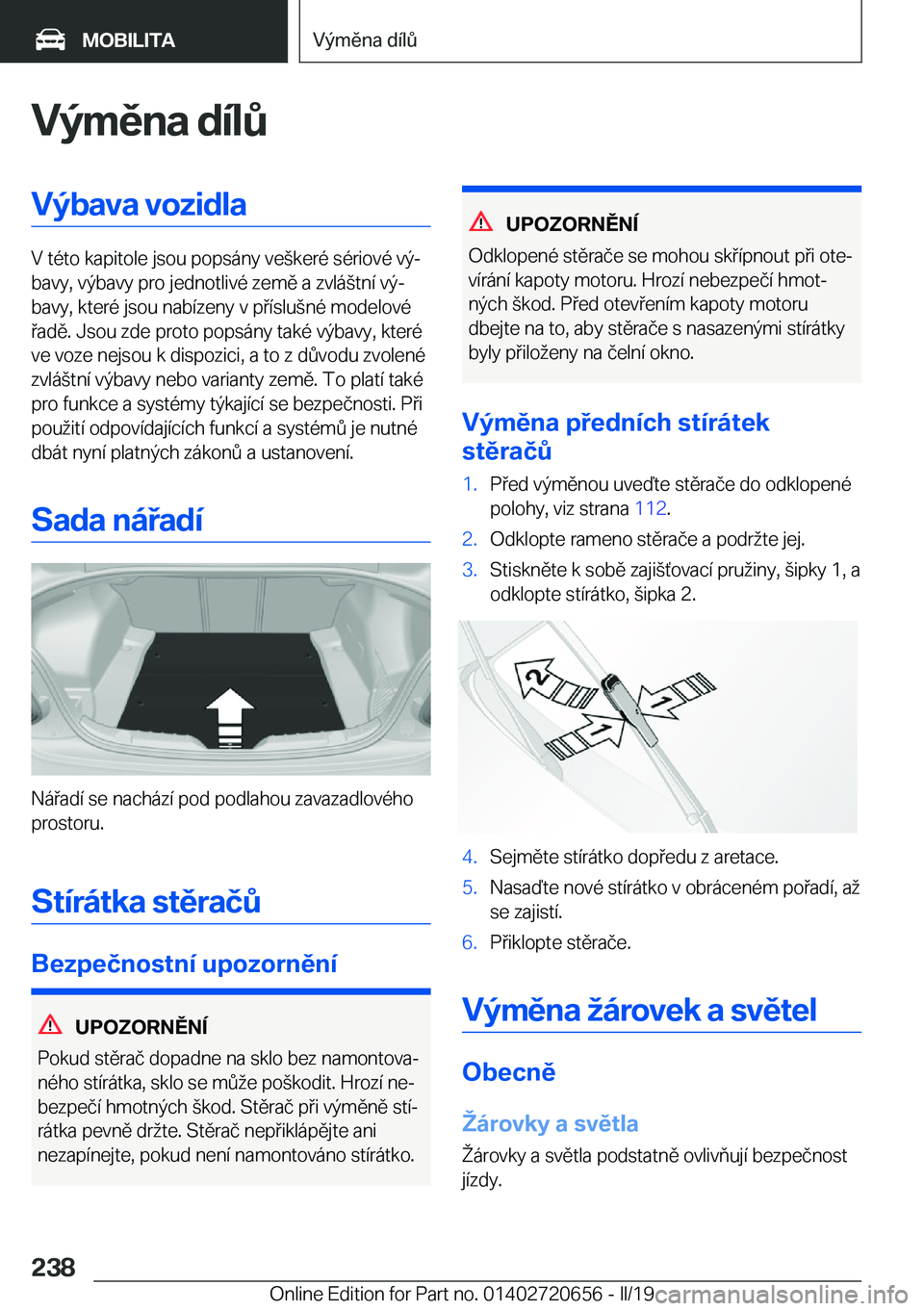 BMW M2 2020  Návod na použití (in Czech) �V�