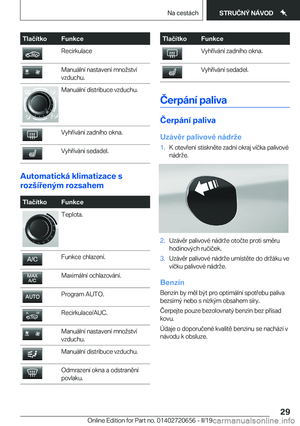 BMW M2 2020  Návod na použití (in Czech) �T�l�a�č�