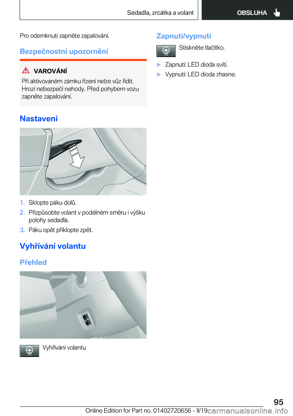 BMW M2 2020  Návod na použití (in Czech) �P�r�o��o�d�e�m�k�n�u�t�