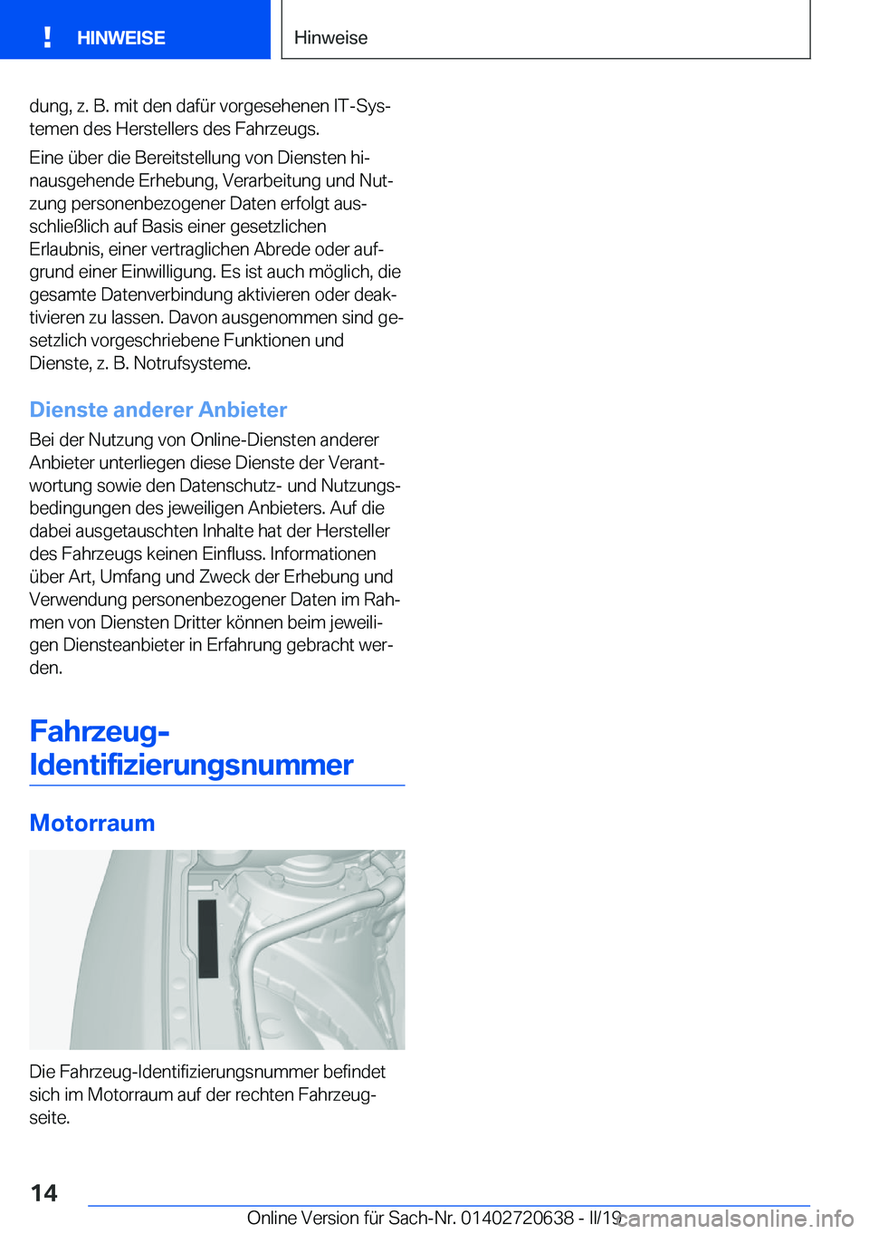 BMW M2 2020  Betriebsanleitungen (in German) �d�u�n�g�,��z�.��B�.��m�i�t��d�e�n��d�a�f�
