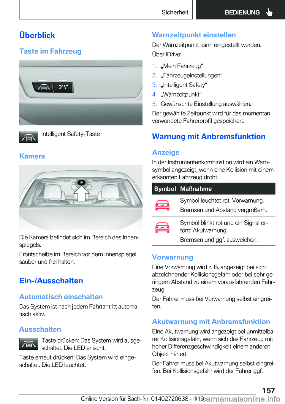 BMW M2 2020  Betriebsanleitungen (in German) �