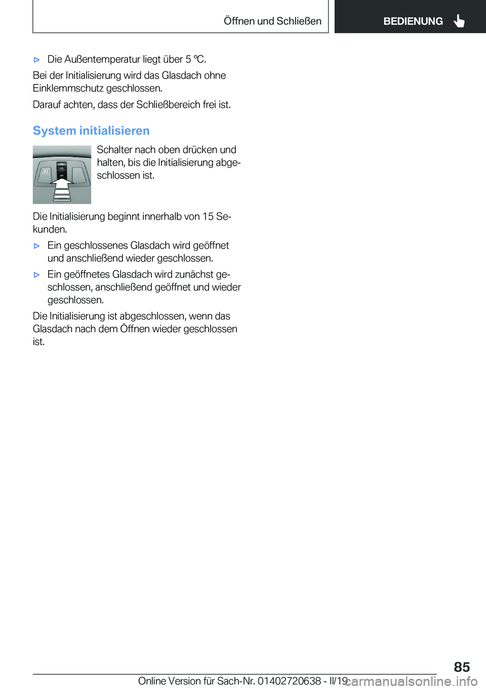 BMW M2 2020  Betriebsanleitungen (in German) 'x�D�i�e��A�u�