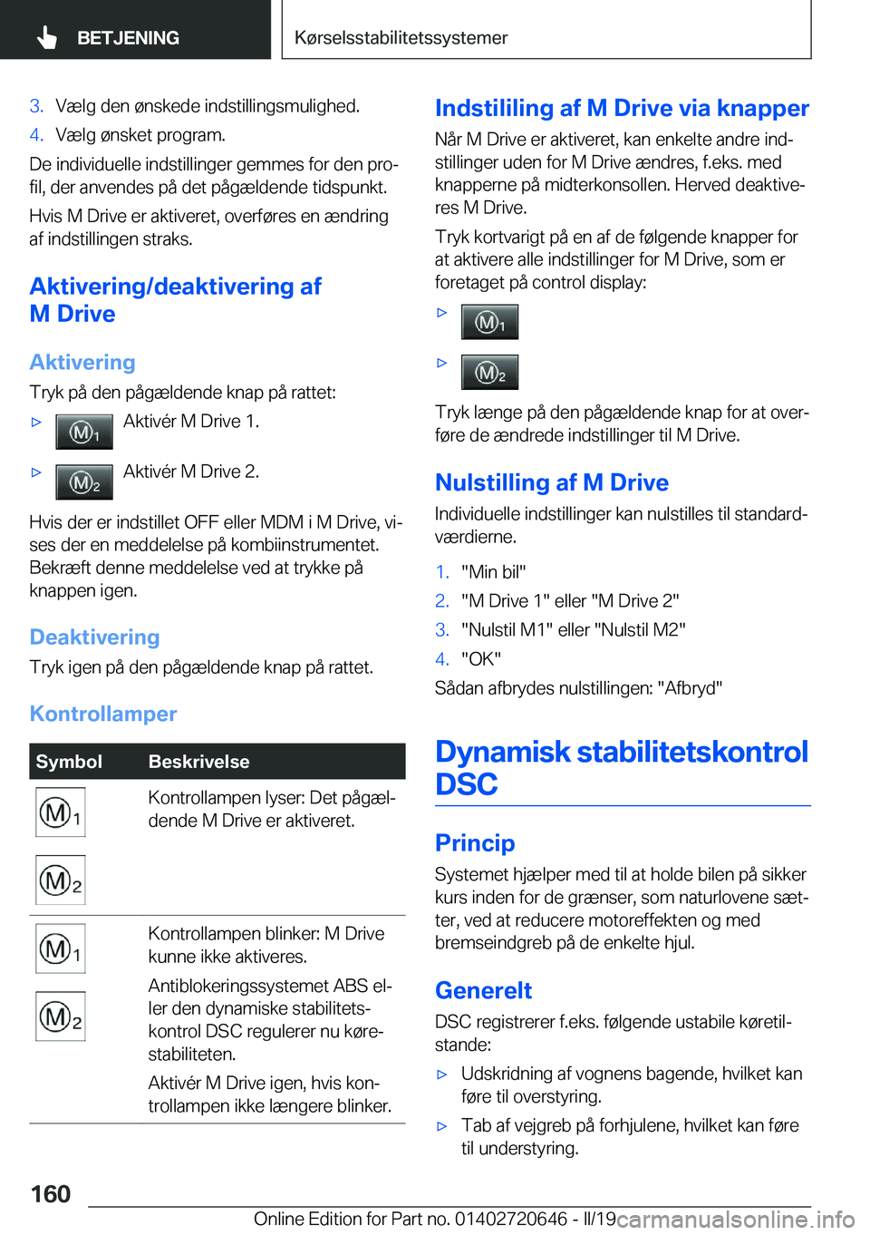BMW M2 2020  InstruktionsbØger (in Danish) �3�.�V�æ�l�g��d�e�n��