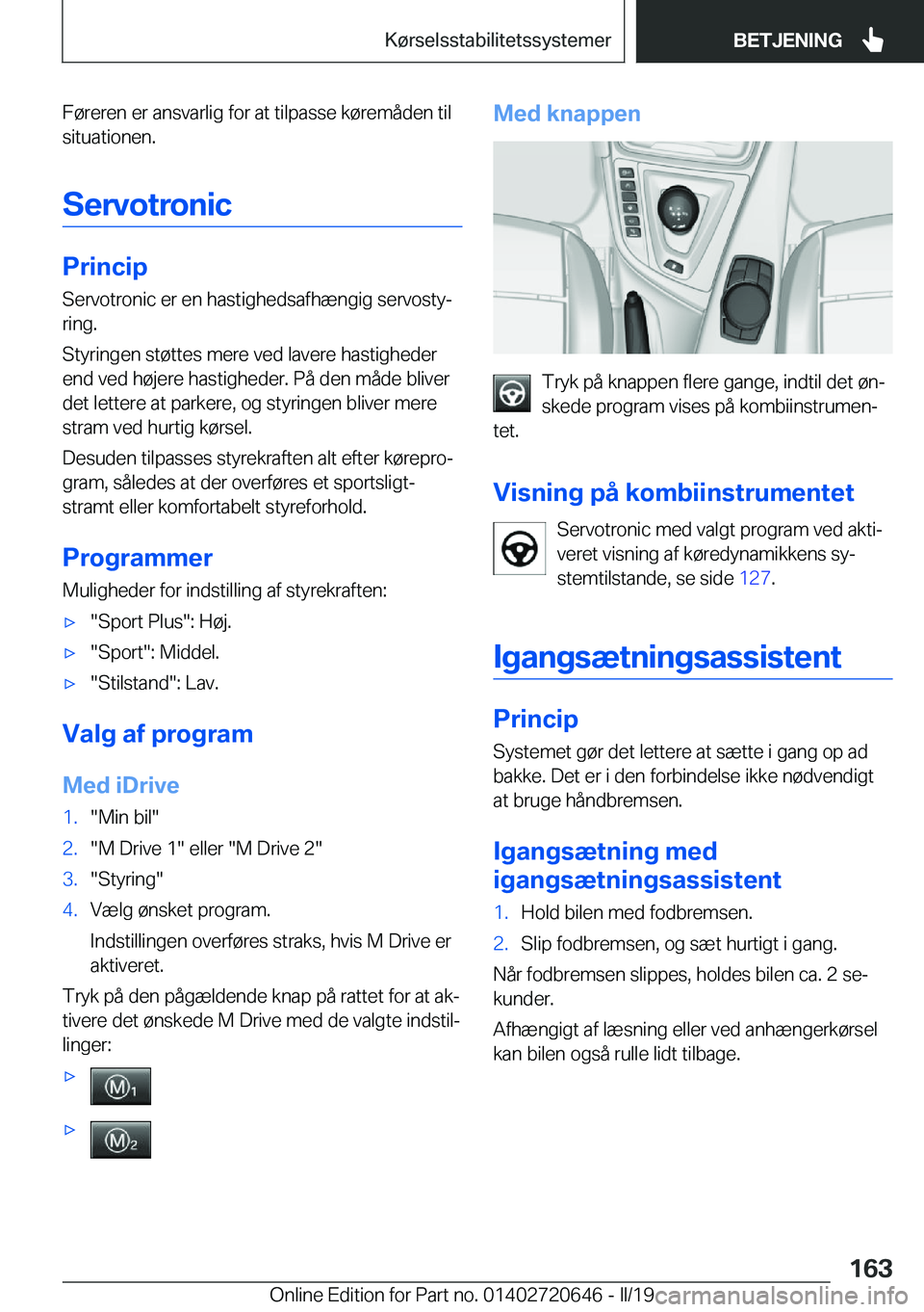 BMW M2 2020  InstruktionsbØger (in Danish) �F�
