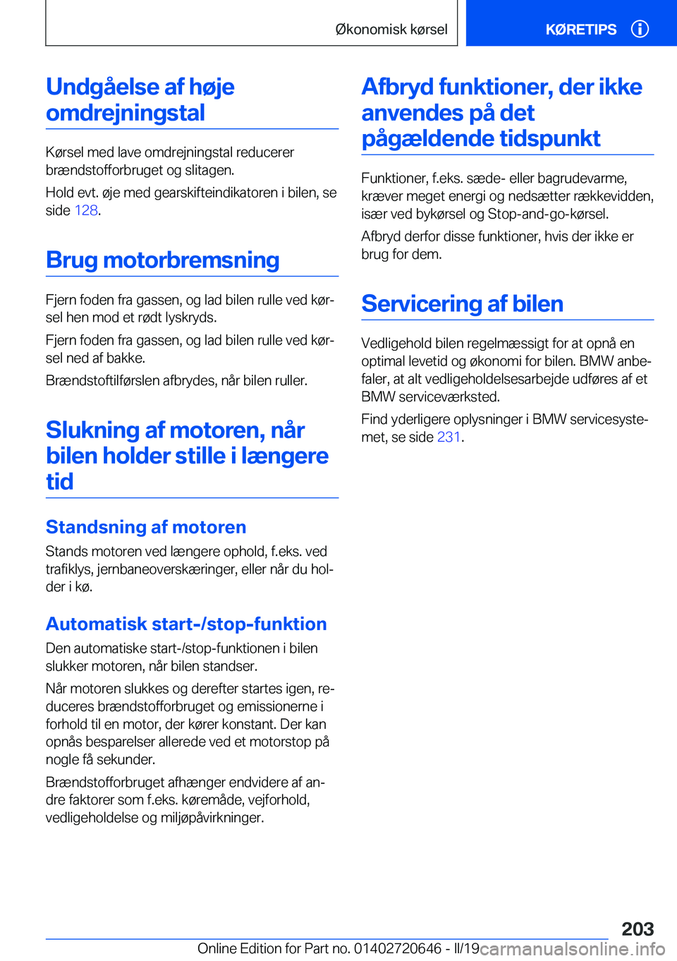 BMW M2 2020  InstruktionsbØger (in Danish) �U�n�d�g�å�e�l�s�e��a�f��h�