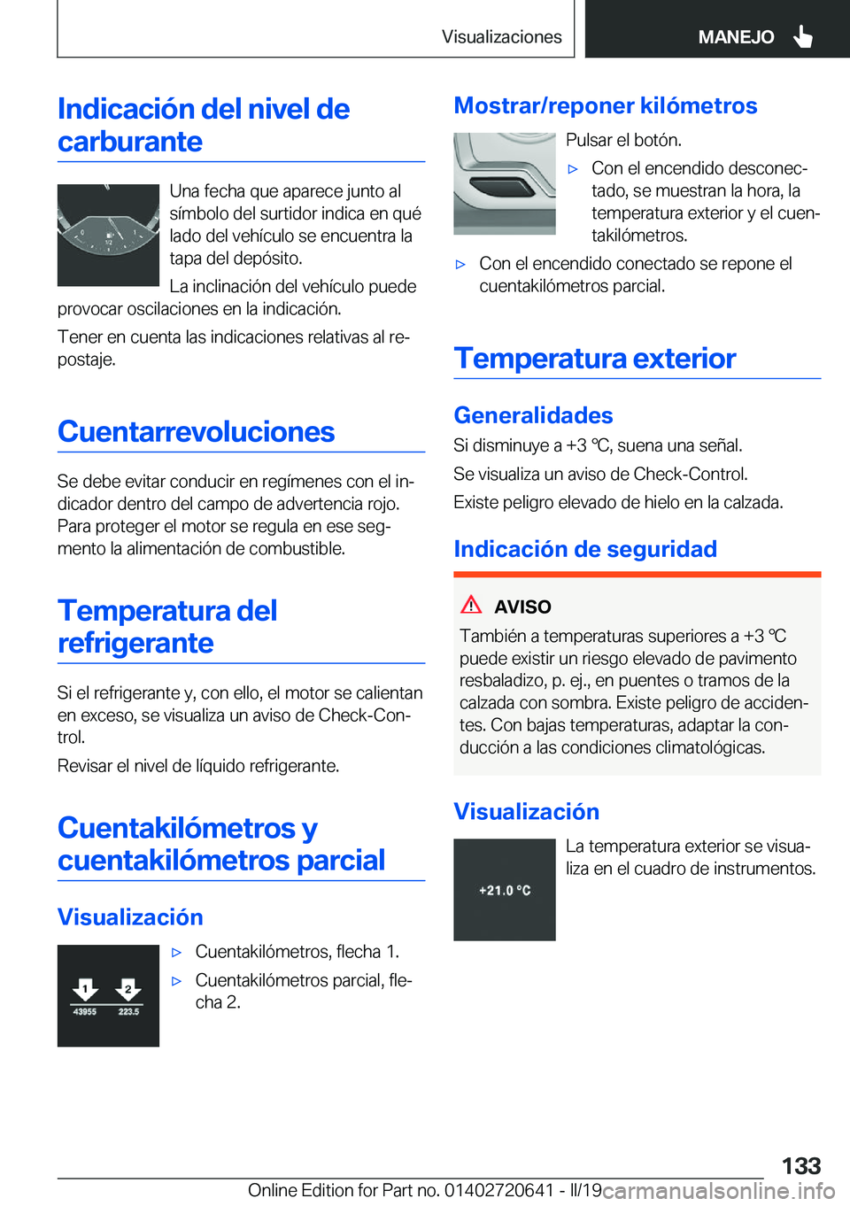 BMW M2 2020  Manuales de Empleo (in Spanish) �I�n�d�i�c�a�c�i�