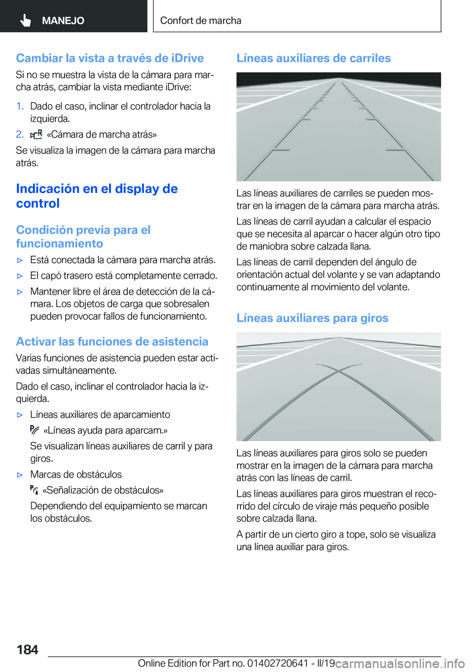 BMW M2 2020  Manuales de Empleo (in Spanish) �C�a�m�b�i�a�r��l�a��v�i�s�t�a��a��t�r�a�v�