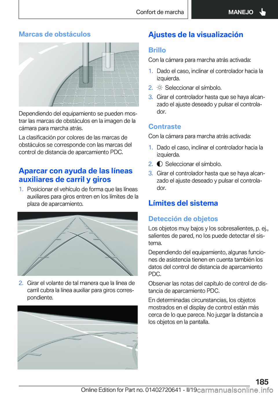 BMW M2 2020  Manuales de Empleo (in Spanish) �M�a�r�c�a�s��d�e��o�b�s�t�