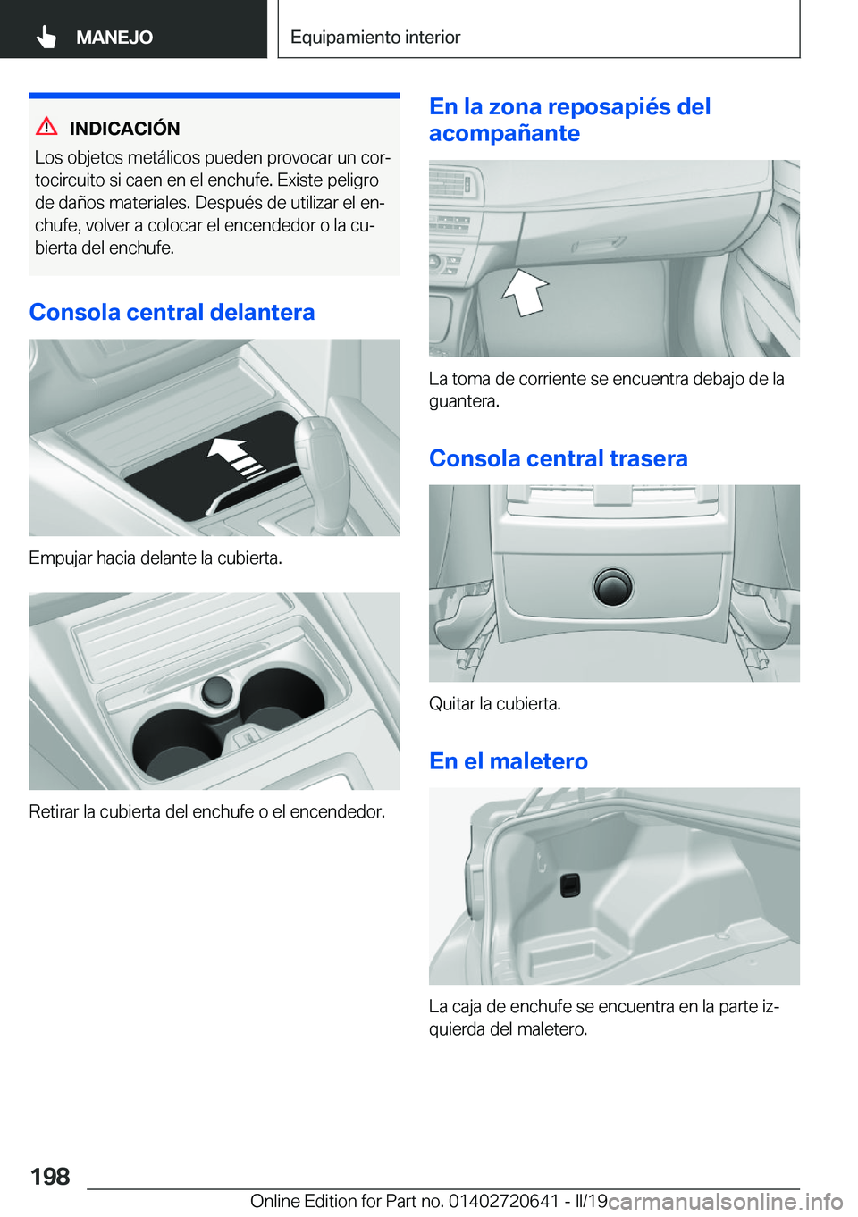 BMW M2 2020  Manuales de Empleo (in Spanish) �I�N�D�I�C�A�C�I�