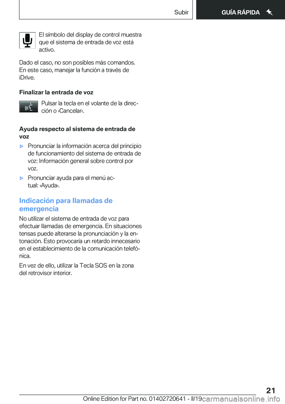BMW M2 2020  Manuales de Empleo (in Spanish) �E�l��s�